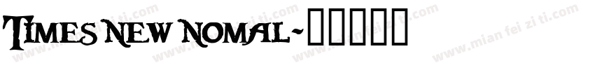 Times new nomal字体转换